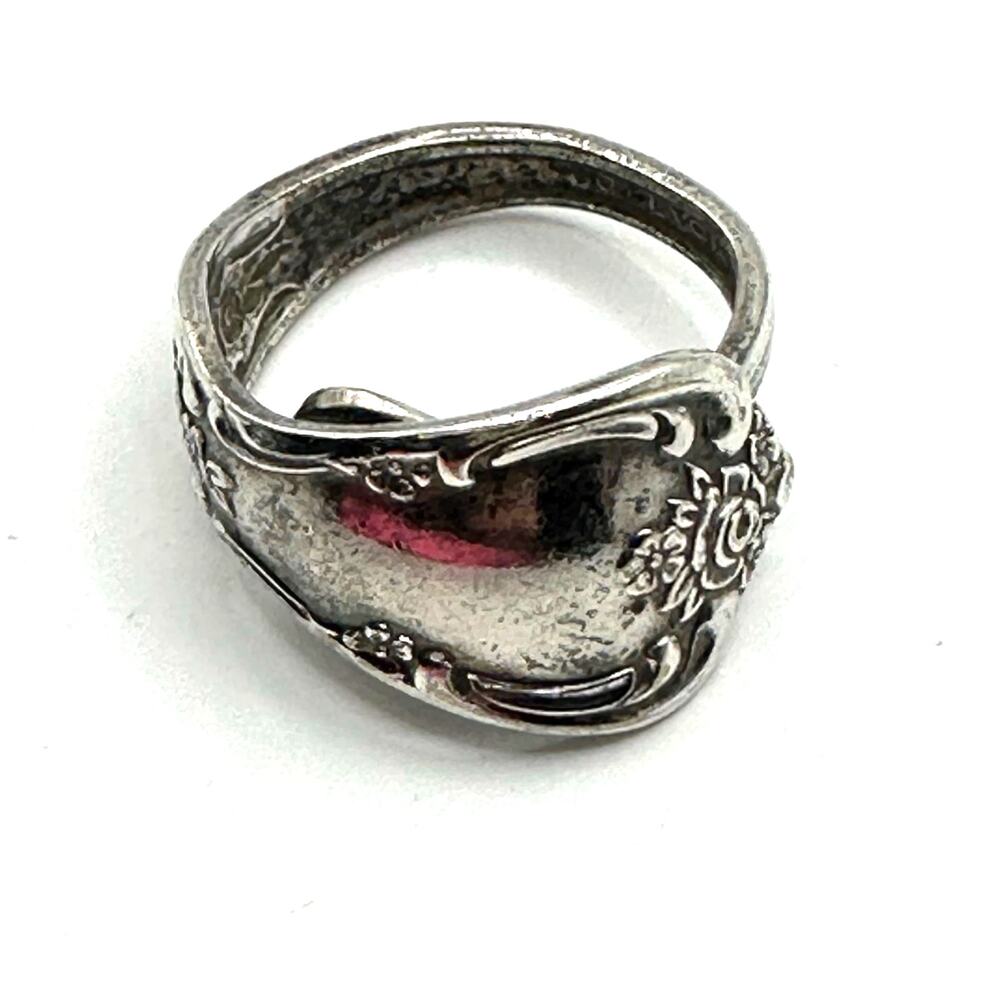 Vintage W.A. Rogers Oneida Silver Plate Spoon Bypass Pinkie Ring Retro Size 4.25